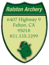 Bow Decal for Ralston Archery, Felton CA